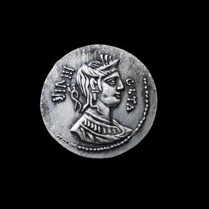 Ancient Roman Republic Hosidius Geta 68 B.C. Denarius Silver Plated Reproduction Coin