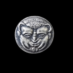 Ancient Rhegion Bruttium 450-445BC Tetradrachm Silver Plated Reproduction Coin
