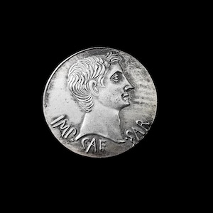 Ancient Roman Augustus Cistophorus 25-20 BC Silver Plated Reproduction Coin