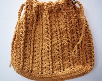 Casual crochet handbag, Beach Bag, Crochet boho Bag, Modern crochet bag, Shoulder bag, Reusable Bag, Crochet Market Bag, Very Special Gift