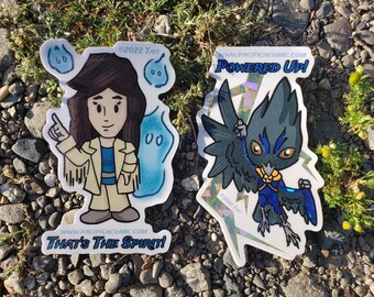 Pacifica Sticker Set #2, Water Bottle Stickers, Comic Stickers, Indie Comics