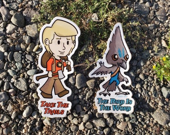 Pacifica Sticker Set #1, Water Bottle Stickers, Comic Stickers, Indie Comics