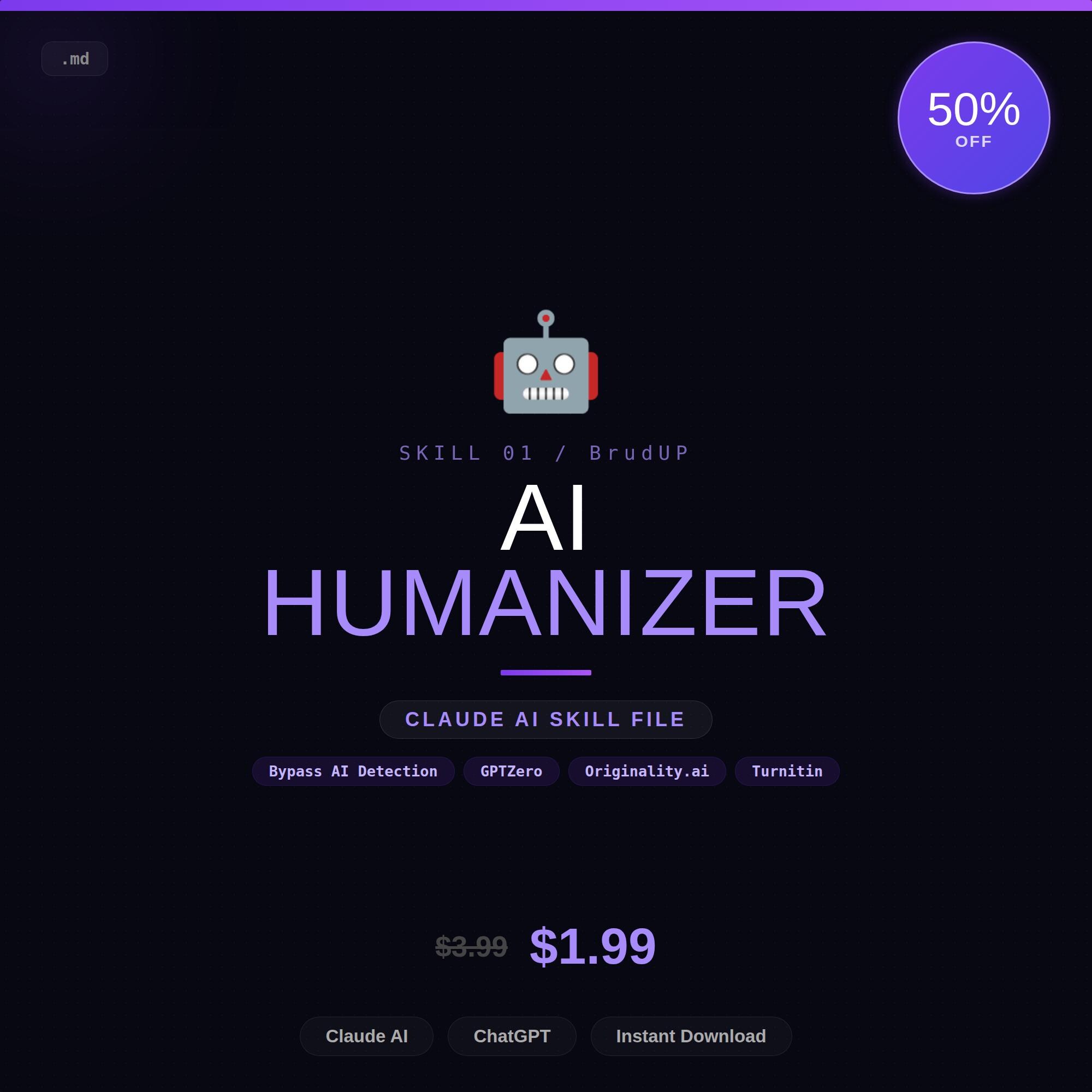 AI Humanizer Skill File for Claude | Make AI Writing Sound Human ...