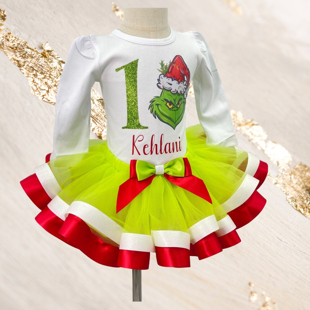 Customizable Grinch Tutu Outfit/ Grinchmas Outfit Grinch Etsy