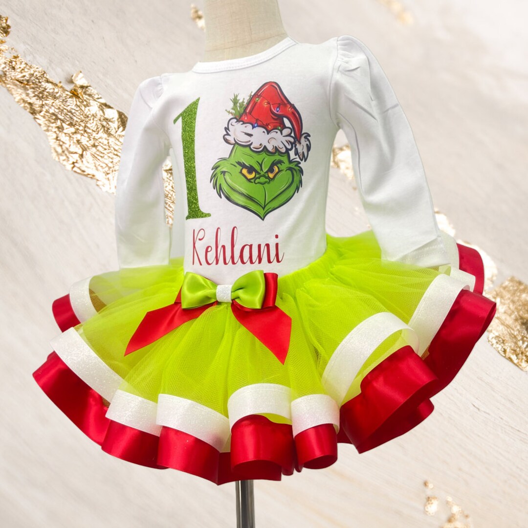 Customizable Grinch Tutu Outfit/ Grinchmas Outfit Grinch Etsy