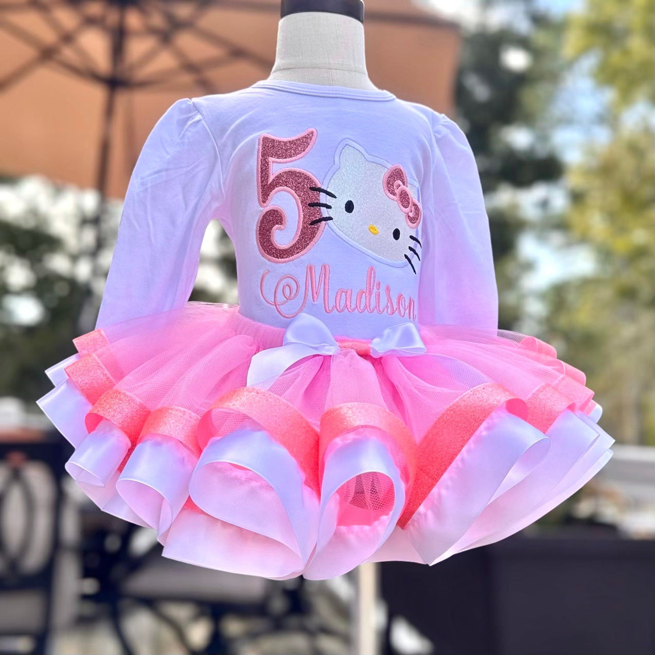 Hello Kitty themed birthday party dress complete with cape and head pi... |  TikTok