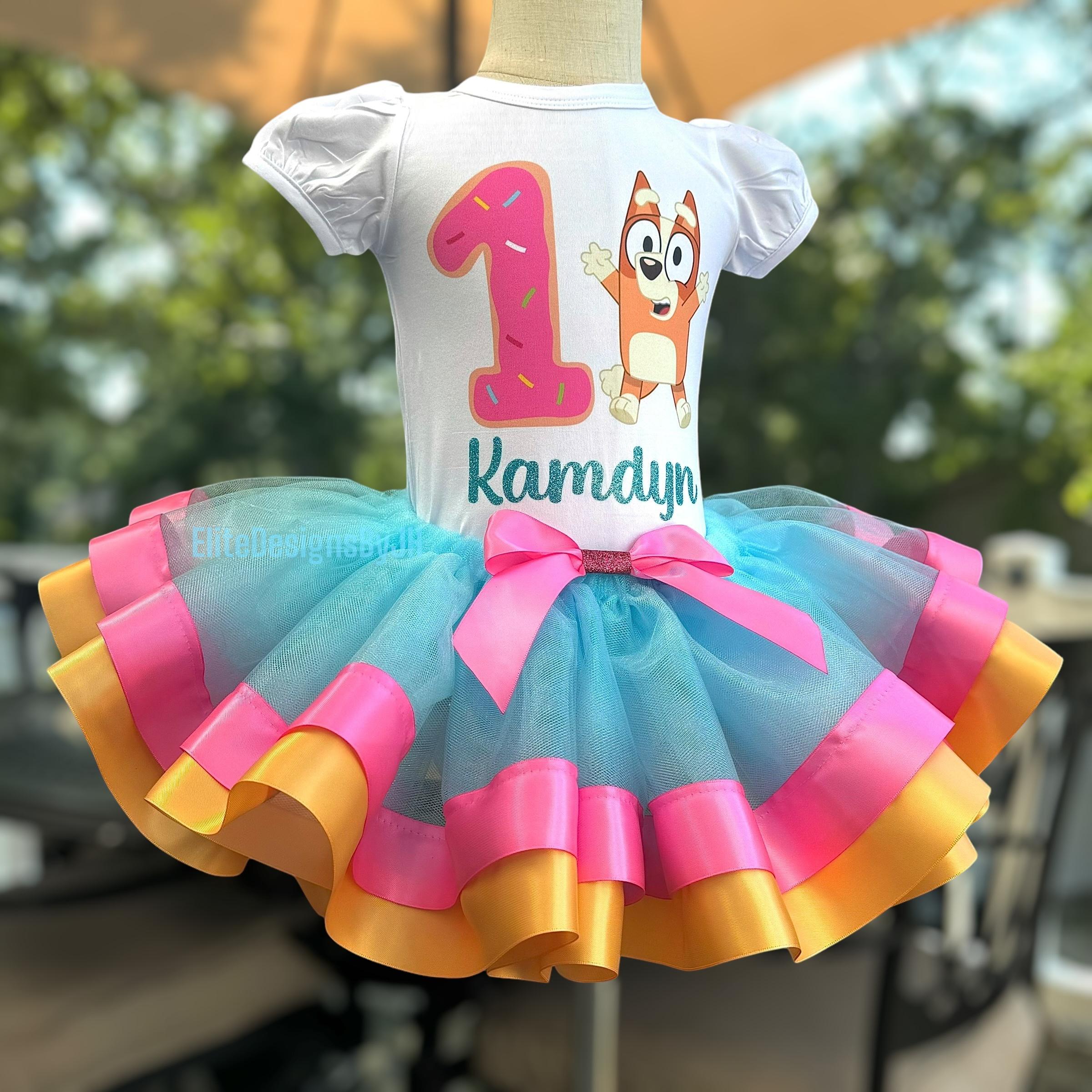 Blue Dog Birthday Outfit