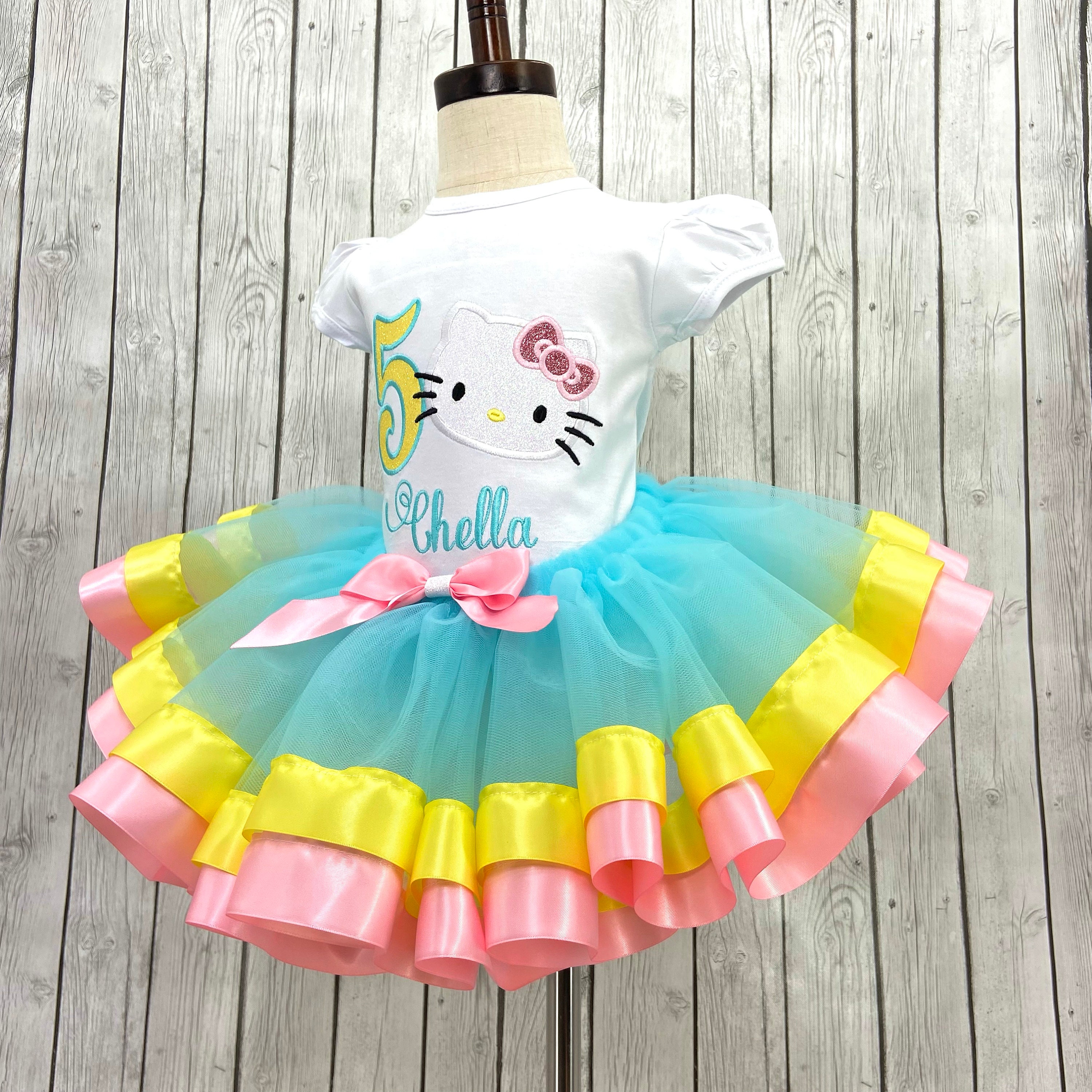 Personalized Hello Kitty Birthday Outfit Kitty Birthday - Etsy