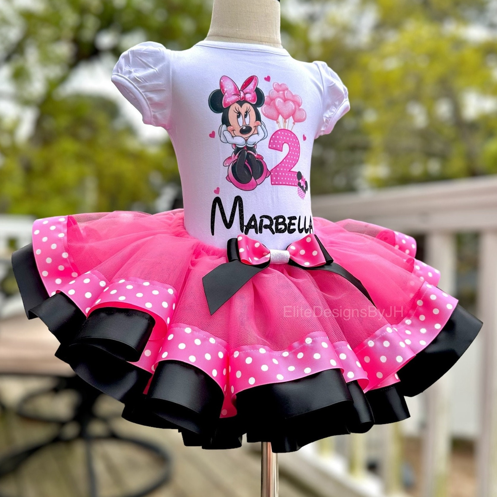 Minnie Mouse 3rd Birthday Outfit Etsy