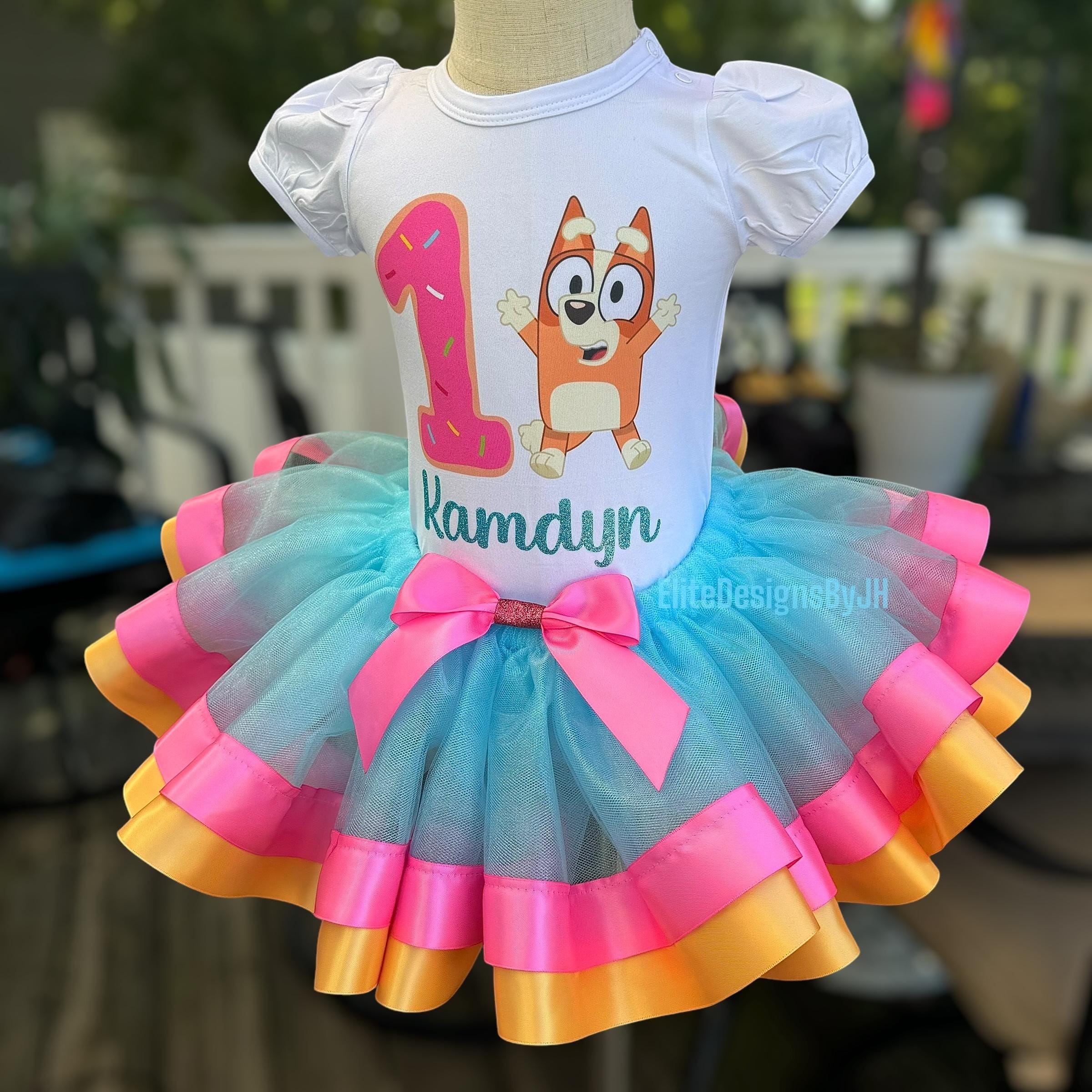 Blue Dog Birthday Outfit