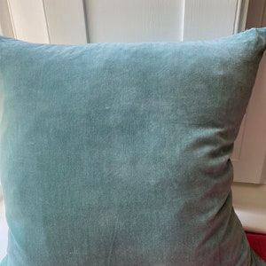 CUSHION COVER - Cotton Velvet - Teal