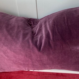 CUSHION COVER - Cotton Velvet - Deep Purple