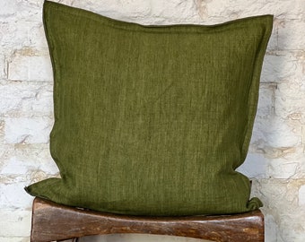 HOUSSE DE COUSSIN - Lin Olive