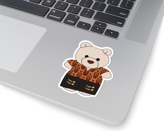 Pegatina Cast MemBear Everest, calcomanía de oso inspirada en la expedición a la montaña, linda pegatina de trabajador de parque temático, regalo de aventura