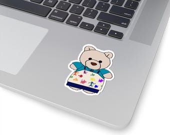 Pegatina Cast MemBear Paisaje de Sabores, Arte de la Animación, Regalo para Miembros del Reparto, Botella de Agua para Portátil