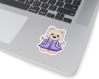Pegatina de la boutique Bibbidi Bobbidi de Cast MemBear / Calcomanía de oso de princesa / Pegatina inspirada en parques temáticos