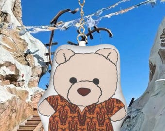 Llavero Cast MemBear Everest, peluche inspirado en la expedición a la montaña, lindo llavero para bolso de trabajador de parque temático