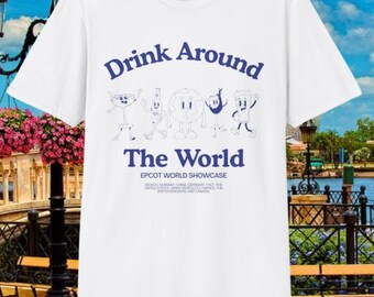 Camiseta "Bebe alrededor del mundo" de Epcot World Showcase. Camiseta de viaje.