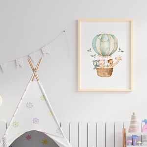 Sky Safari Digital Printable Art Baby Girl or Boy Kids Room Poster-  Wall Art Prints - Digital Kids Room Posters, Playroom Art Wall Decor