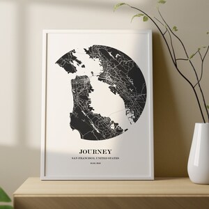 SAN FRANCISCO Personalisierte Karten Individuelle Karte Druck Geschenk Individuelle Karte Drucke Stadt Karte Benutzerdefinierte Stadt Poster Karte Benutzerdefinierte Karte Drucke