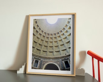 Pantheon Rome Art Print, Architecture Photography (Digital Download)