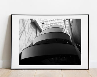 Modern Staircase Fine Art Print, Architecture Wall Art (Digital Download)