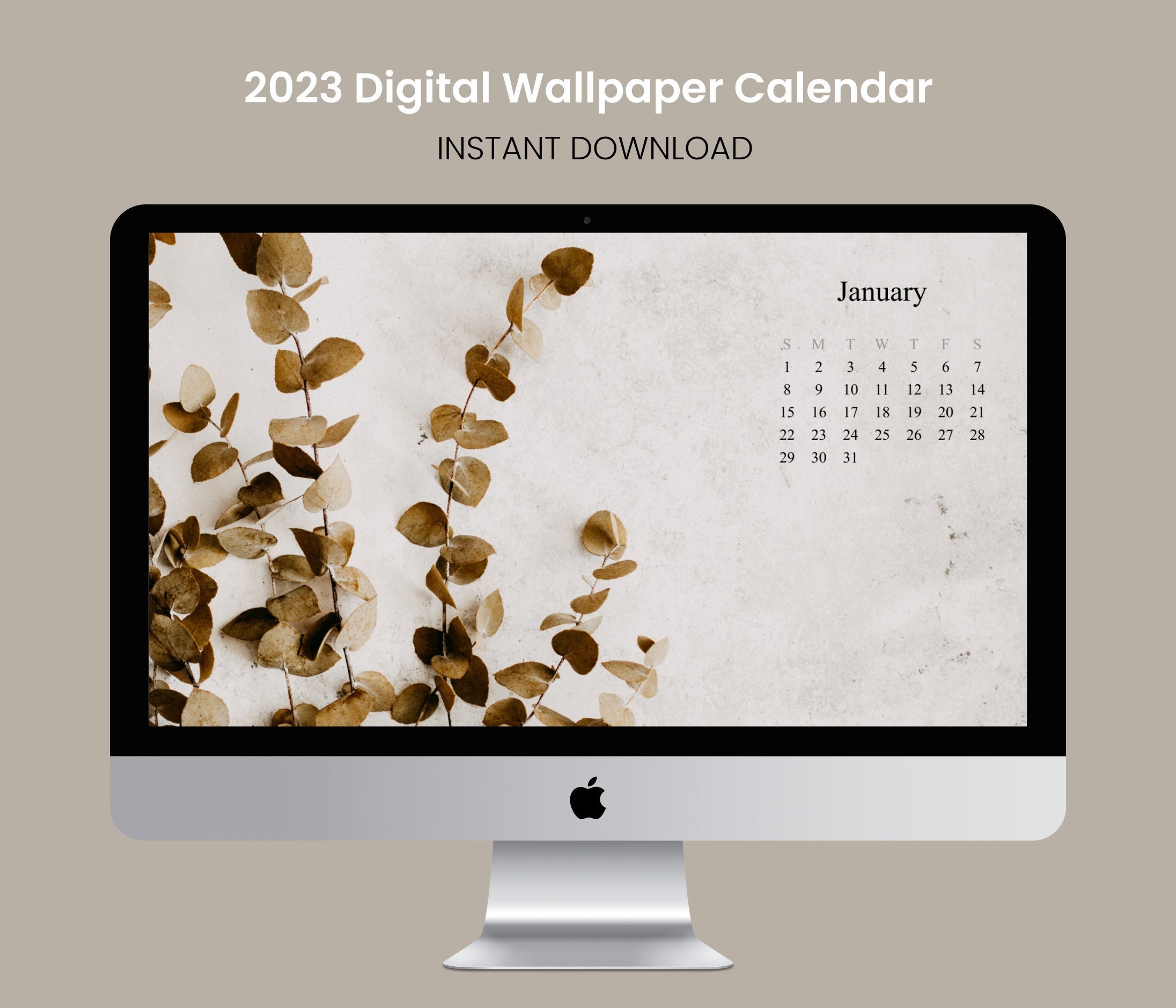 January 2023 DesktopMobile Calendar Wallpapers  Printable Planner  Illustrated  Happy Blues  Pineconedream by Gyaneshwari Dave