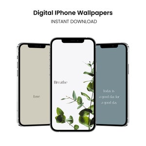 6 Neutrale IPhone Tapeten, Beruhigend, Minimalistisch, HD IPhone Tapete, Neutrale Ästhetische Tapete, Digitaler Sofort Download