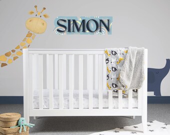 Namnskylt / Väggdekor Personliga babybokstäver / Anpassad namnskylt för barnrum
