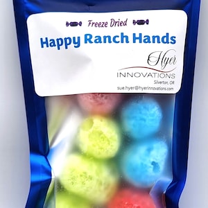 Freeze Dried Happy Ranch Hands Candy - Large Bag 1 oz.