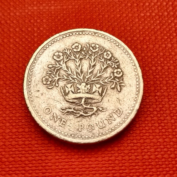 1991 One 1 Pound Coin- Flax In Coronet- UK /British