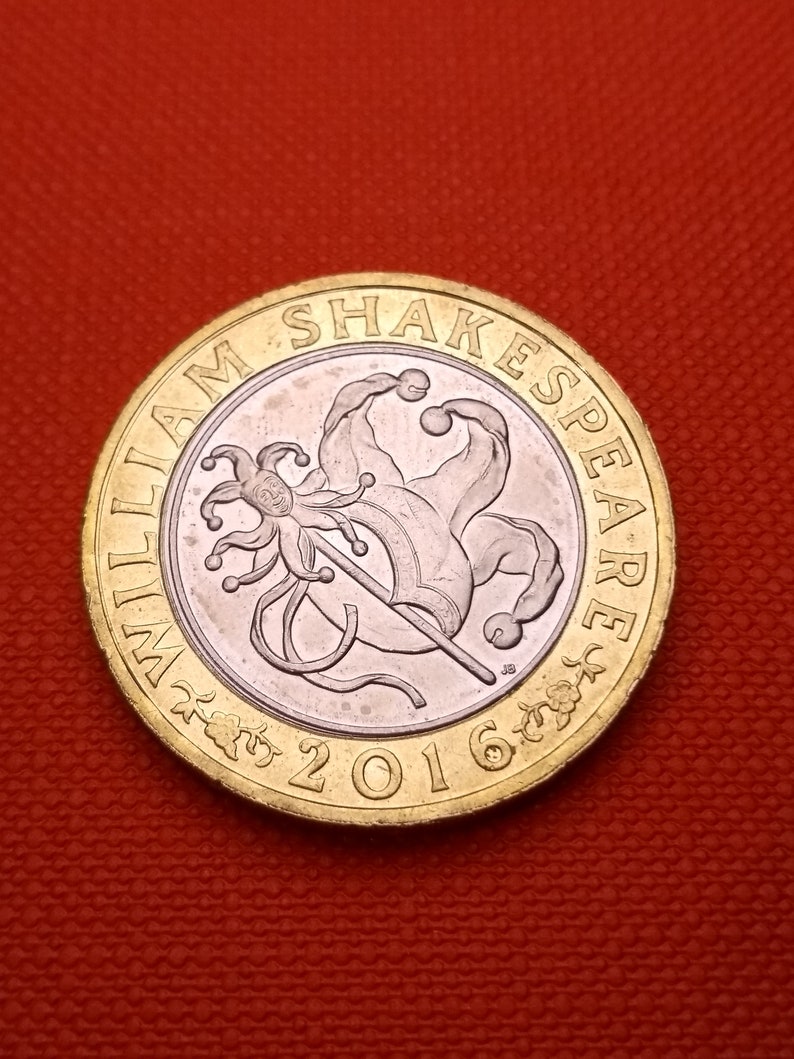 2016 2 Two Pounds Coin William Shakespeare, Comedy British, UK Pounds Etsy UK