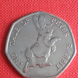 2017 50p Fifty Pence Coin - Peter Rabbit - British UK Coin