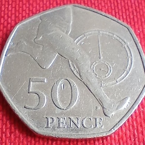 2004 50p Fifty Pence Münze - Runner&#39;s Legs - Britische UK Münze