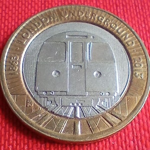 2013 - Pièce de 2 livres - Train souterrain