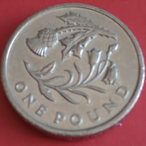 2014 One 1 Pound Coin - Floral Scotland Symbols