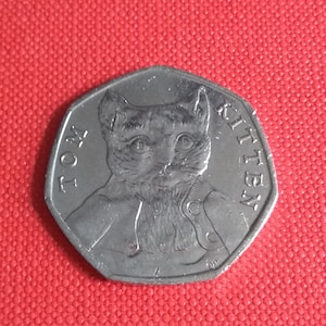 2017 50p Fifty Pence Münze - Tom Kitten - Beatrix Potter Britische UK Münze