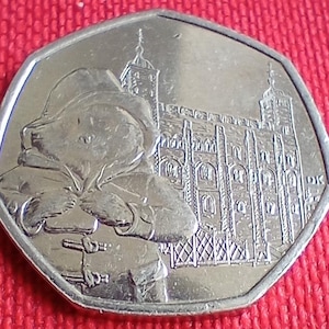 2019 50p Fifty Pence Münze - Paddington Bear - Tower Of London - Britische UK Münze