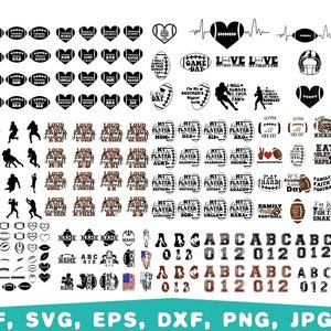 Football svg bundle, football laces svg, football mom svg, football players svg, football family svg, football Silhouette svg, football svg