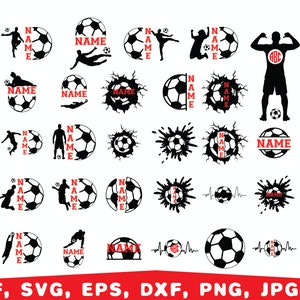 Soccer svg, Soccer monogram svg, Soccer Player Svg, Name Soccer Svg, SOccer ball svg bundle, Soccer ball svg, Soccer team name svg