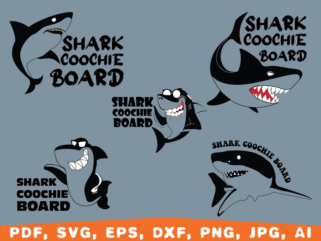 Shark Coochie Svg, Shark Coochie Board Svg, Charcuterie Board Svg