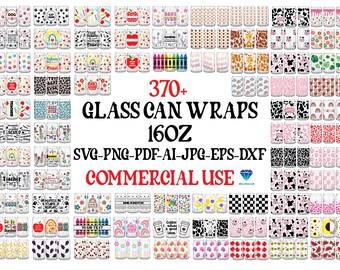 Coffee 16oz Can Glass Wrap Bundle SVG (Digital Download)