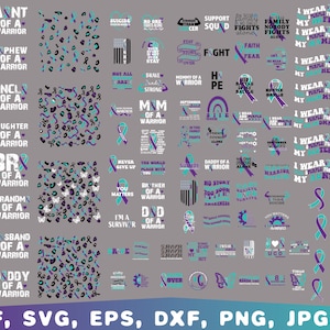 suicide prevention awareness svg, I wear teal and purple svg, teal and purple ribbon svg, mental health svg, you matter svg, Suicide Ribbon