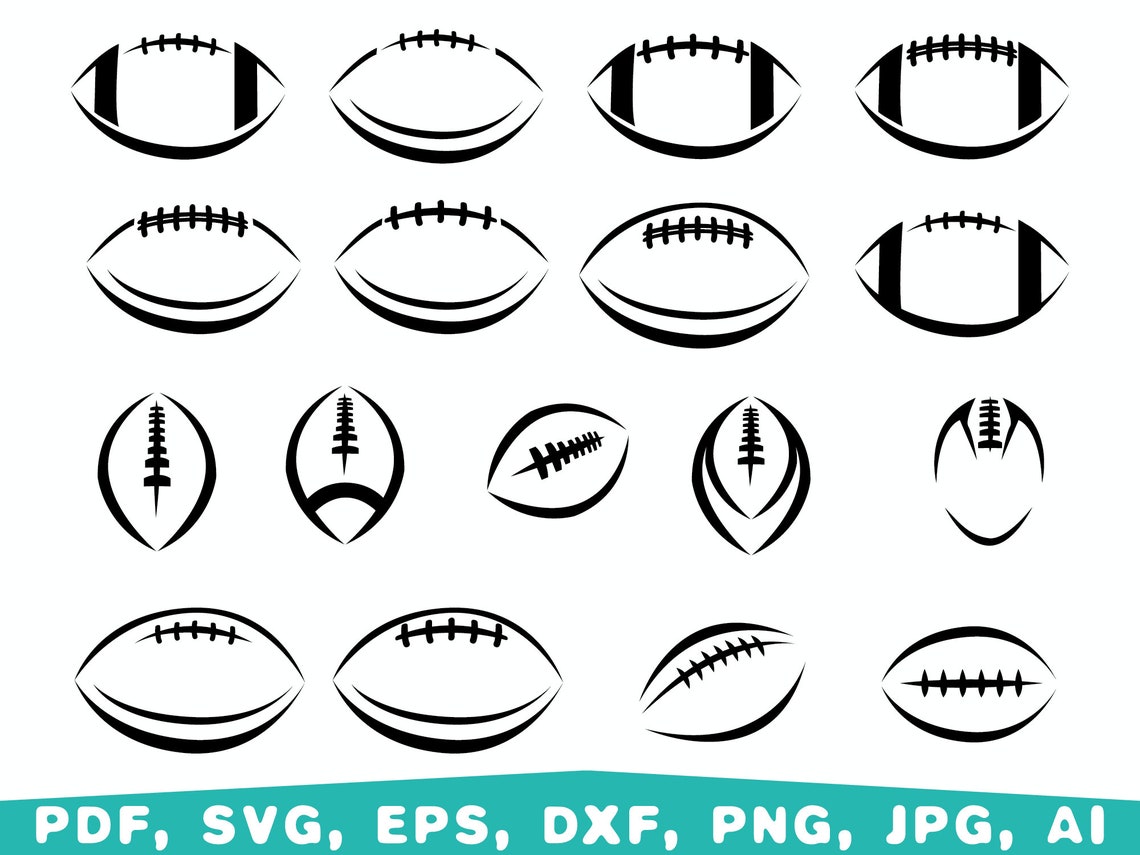 Football Laces Svg Bundle Football Laces Football Silhouette - Etsy