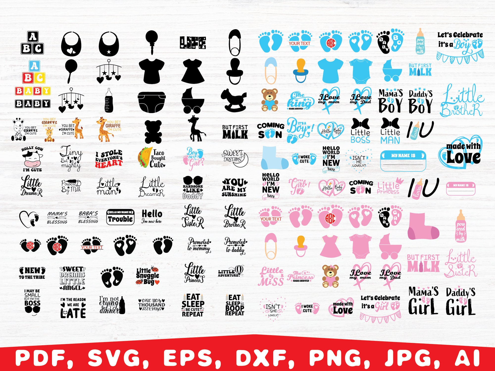 Baby Svg Bundle Baby Svg Baby Onesie Svg Baby Shower Svg - Etsy