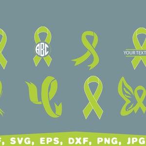 Muscular Dystrophy Awareness Svg, Lime Green Ribbon Svg, Muscular ...