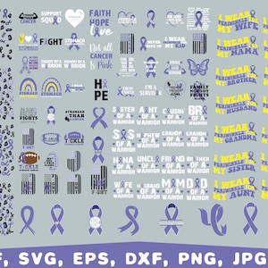 Esophageal cancer awareness svg png, periwinkle Ribbon SVG, Esophageal Cancer Cut Files, Esophageal Ribbon SVG, Peace Love Cure Svg