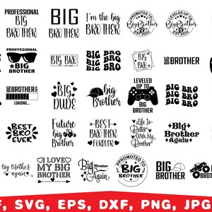 Big Brother svg, Big bro svg, Big brother quotes svg, Brother Svg, Brother Shirt Svg, Little Brother Svg, Promoted to Big Brother Svg
