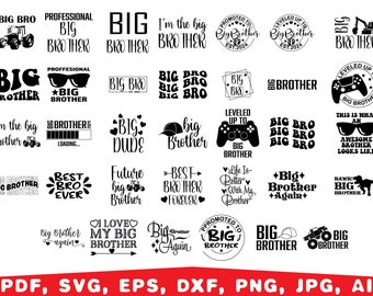 Big Brother svg, Big bro svg, Big brother quotes svg, Brother Svg, Brother Shirt Svg, Little Brother Svg, Promoted to Big Brother Svg