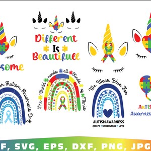 Autism svg, Autism Puzzle Svg, Autism Awareness, Autism clip art, Autism Quote, Autism mom svg